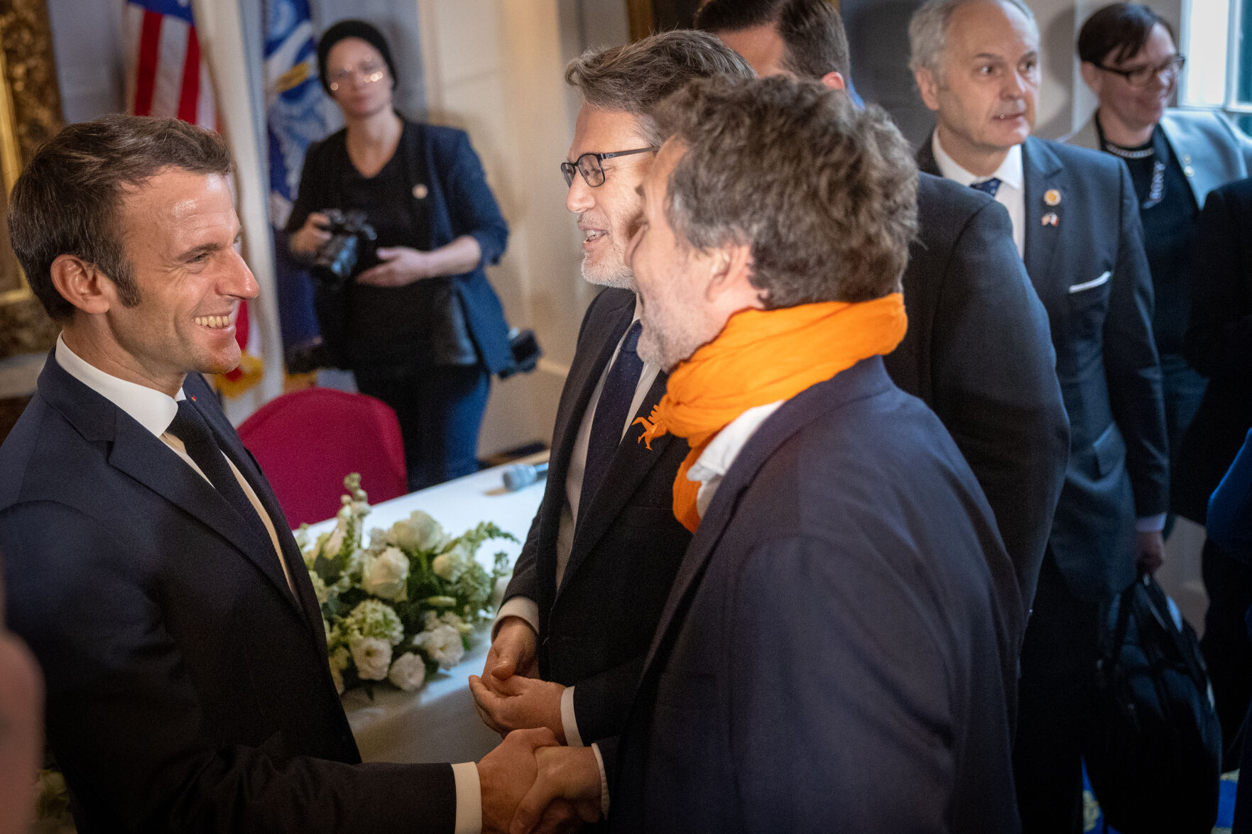 Emmanuel Macron in New Orleans